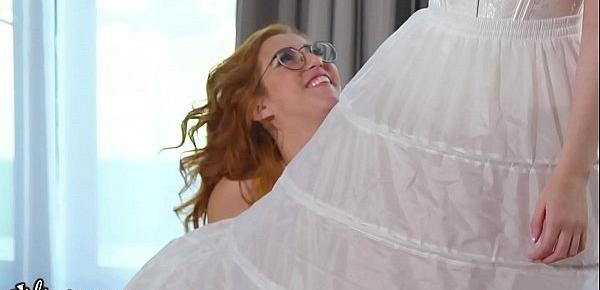  Girlsway Mary Moody Is Cheating With Her Sister-In-Law While Trying Wedding Dresses